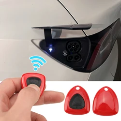 For Tesla Model 3 Y Car Door Remote Control Charging New Energy Charger Pile Button To Open The Door Cover Chip Accessories