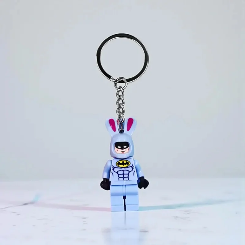 3D Cartoon Stern Rosa Schwarz Fledermaus Schlüsselanhänger Rucksack Anhänger Mini Puppe Paar Schlüsselanhänger Geschenk