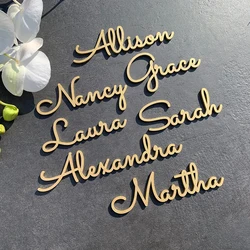 10pcs Custom Wedding Place Cards Party Dinner Table Decoration Wooden Acrylic Place Setting Signs Custom Laser Cut Names Tages