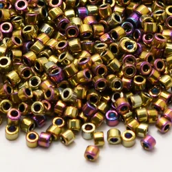 Miyuki Delica 11/0 Glass Seed Beads Japanes DB21 Metalic Seed Beads Round Spacer Beads for Jewelry Making