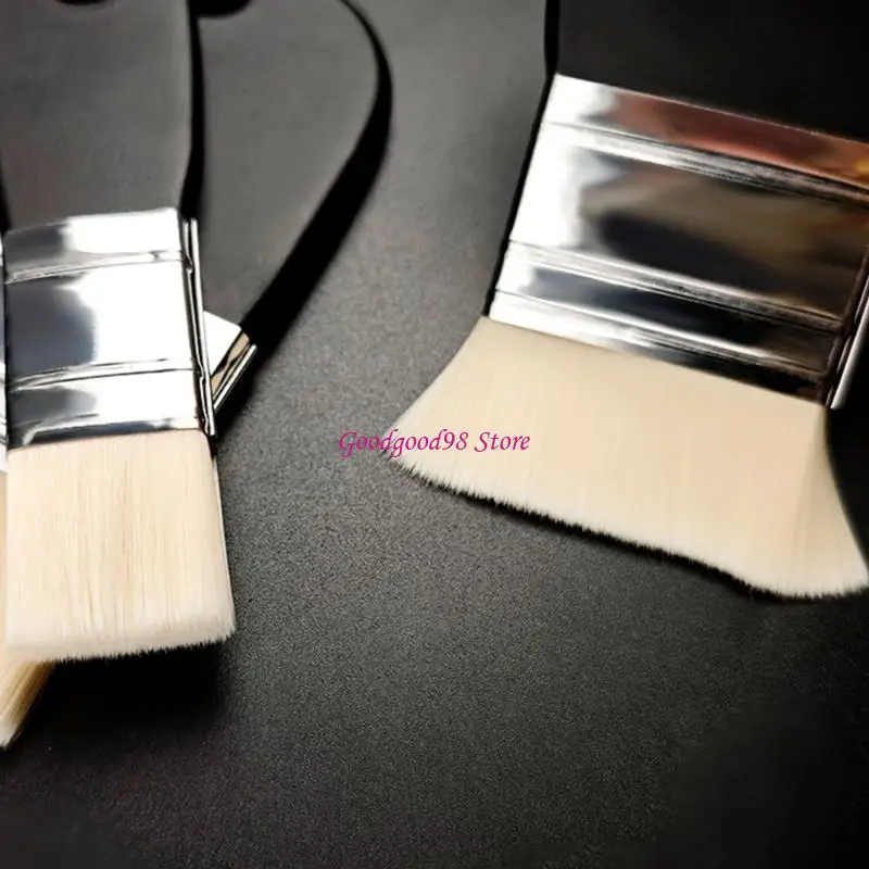 

3 Pcs Wide Flat Paint Brushes Flat Paddle Paint Brush Set Art Supplies for Adult