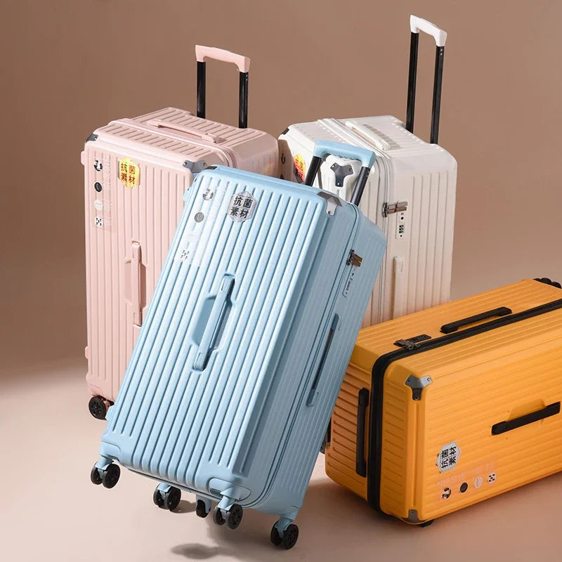 Five Wheel Large Capacity Thickened Trolley Box Universal Wheels For Overseas Shipment Password Luggage Suitcase Case Pack Trunk