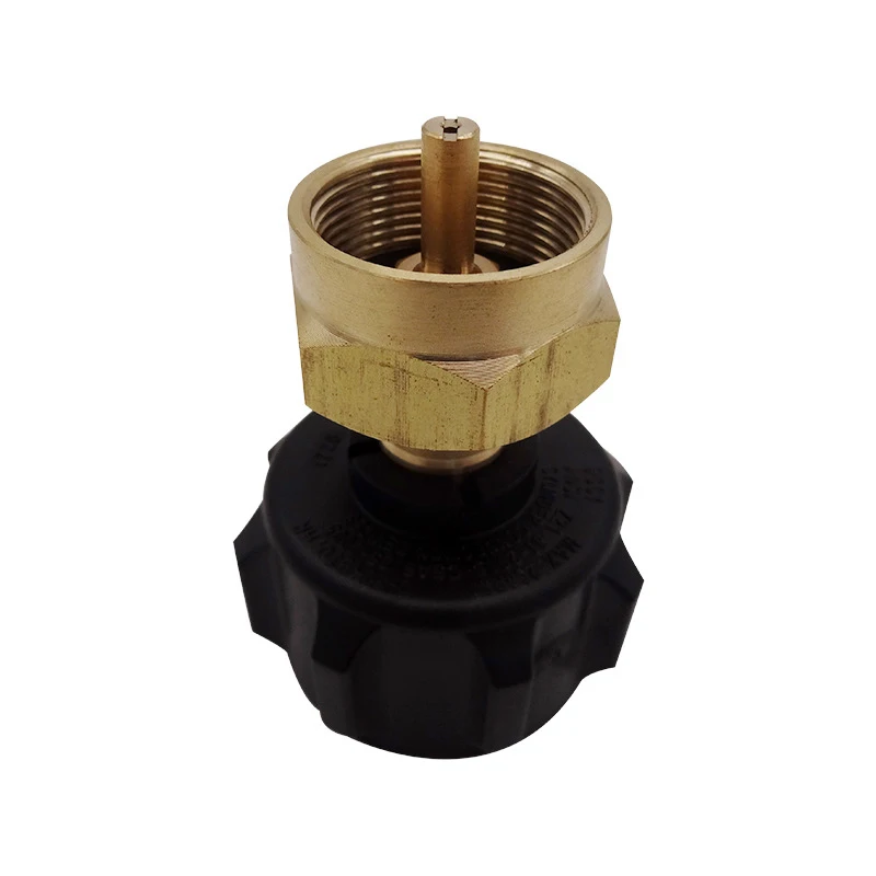 

Safest QCC1 Regulator Valve Propane Refill Adapter for Steel Propane Cylinder With Type 1 - Fits All 1 LB Throwaway Cylinder