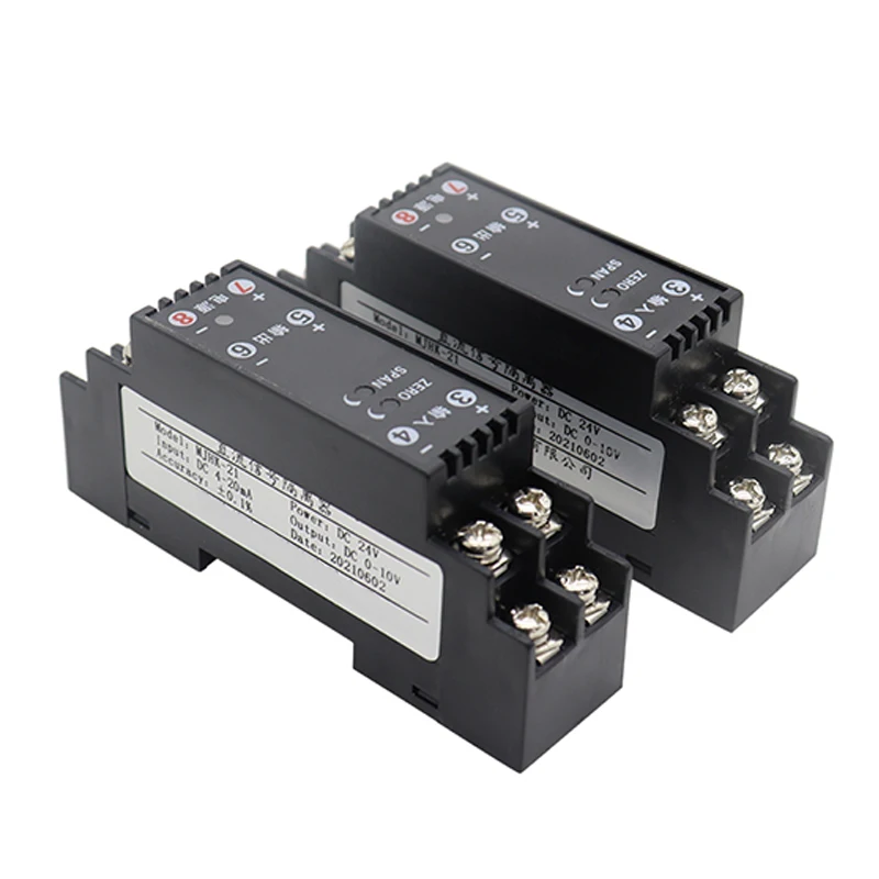 DC Current And Voltage Transmitter Signal Isolator 4-20mA to 0-10V 5V Analog Module