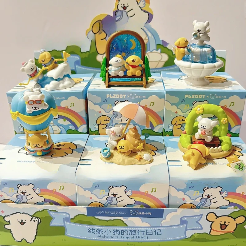 

Maltese's Travel Diary Series Mystery Box Maltese Anime Action Figure Guess Bag Cute Doll Mystery Box Collection Model Figurine