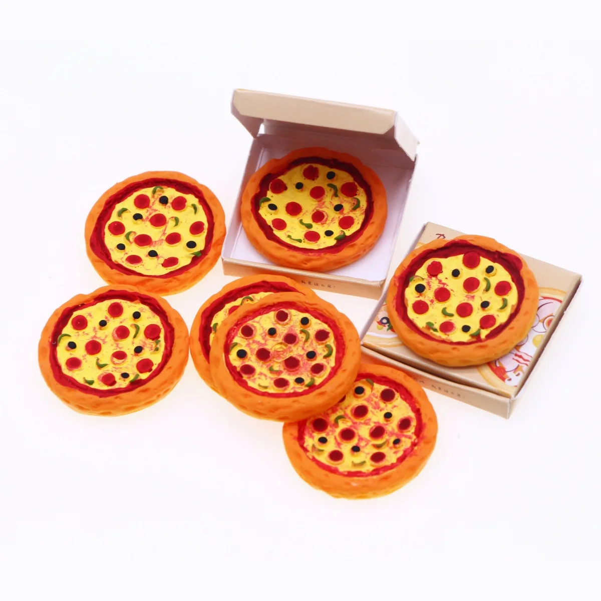 Dollhouse Mini Simulation Delivery Box Pizza Small Cloth Doll Miniature Food And Play Scene Decor Ob11 Model Shooting Props - Image 2