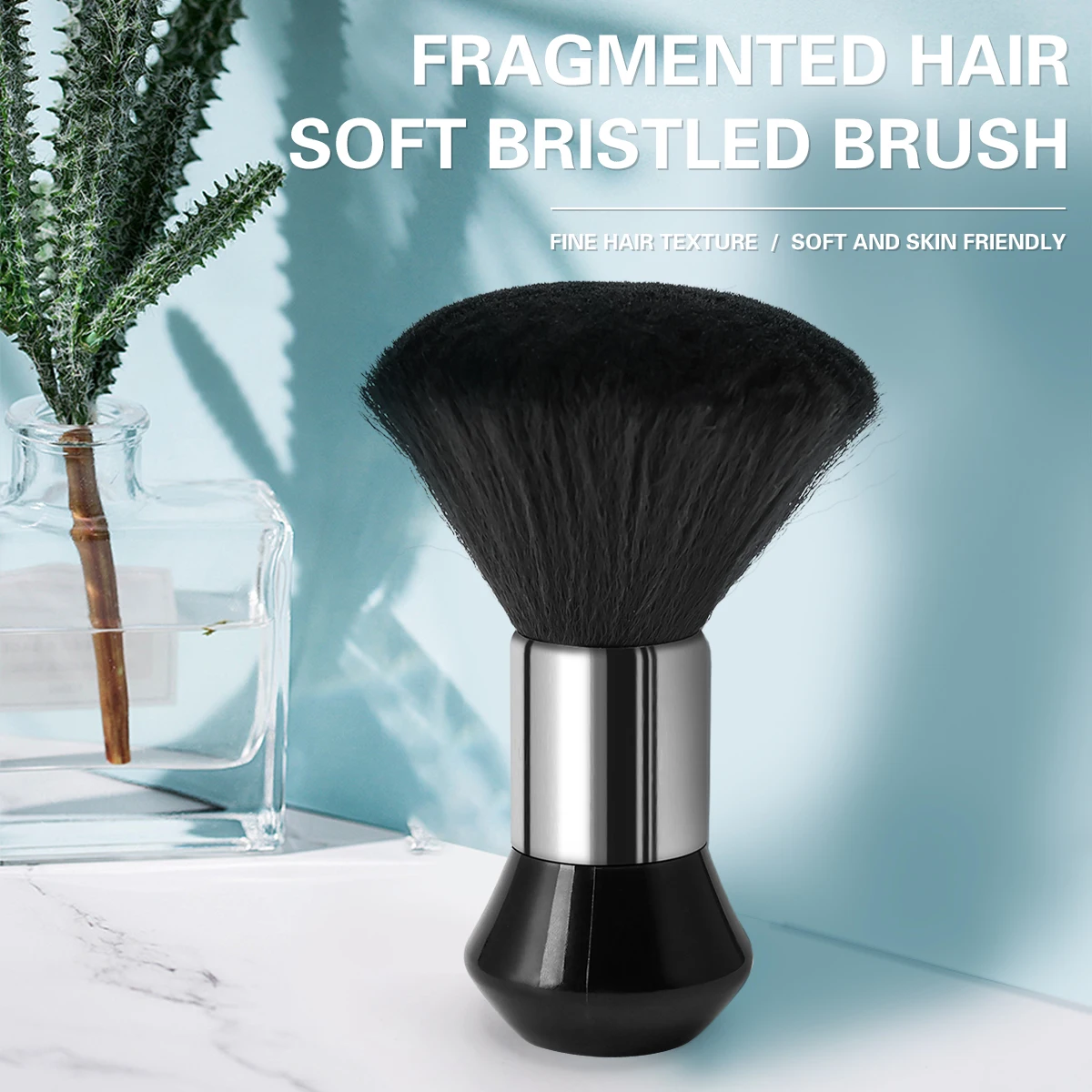 

Barber Neck Duster, Soft Microfiber Hair Removal Brush for Fast Cleaning After Haircut - Essential Salon & Home Haircutting Tool