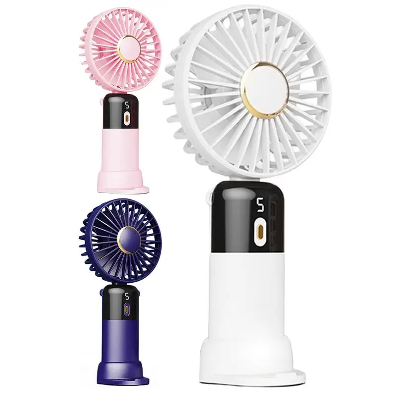 Cute Handheld Fan Small Cooling Fan Portable USB Eyelash Fan  USB Charging Foldable Cooler Fan  Mini Ventilation Fan Low Noise