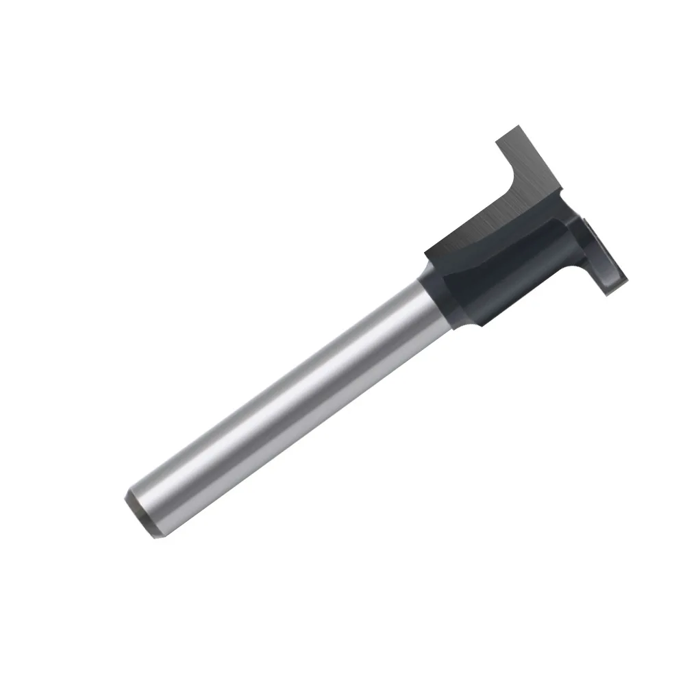1PC 1/4 "생크 탄소 크리스탈 플레이트 아크 벤딩 라우터 비트 T-하프 라운드 플랫 슬롯 앵글 커터 목공 도구