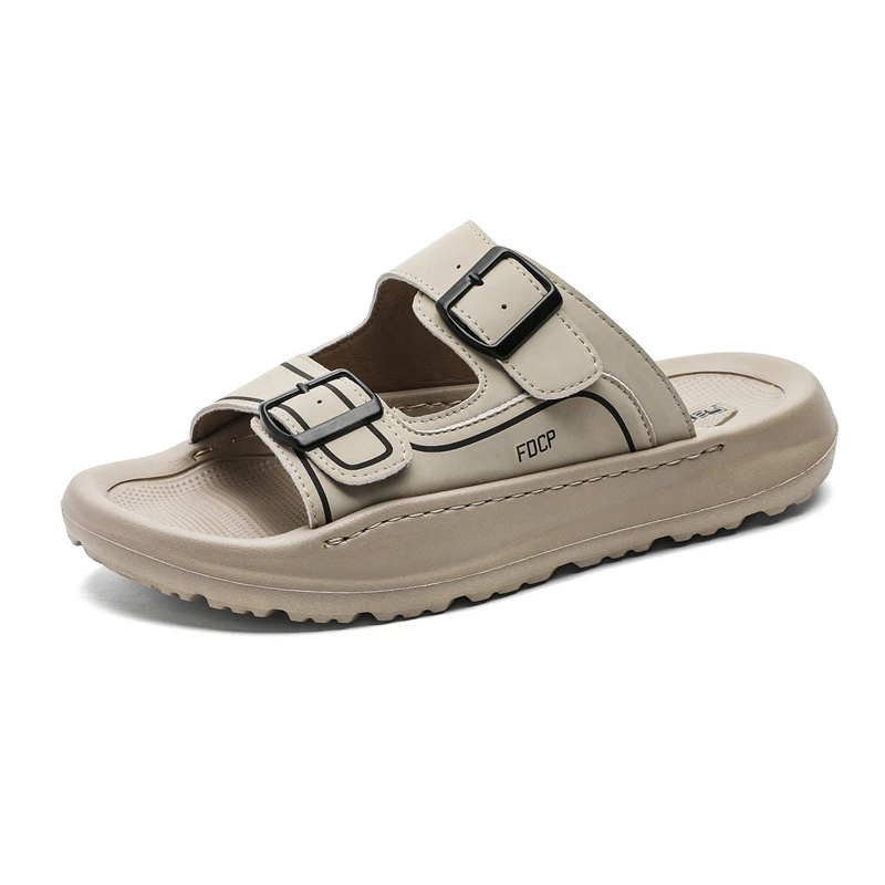 

GIOIO Летние высококачественные мужские уличные пляжные тапочки, повседневные тапочки на одно плечо, легкие классные тапочки, противоскользящие