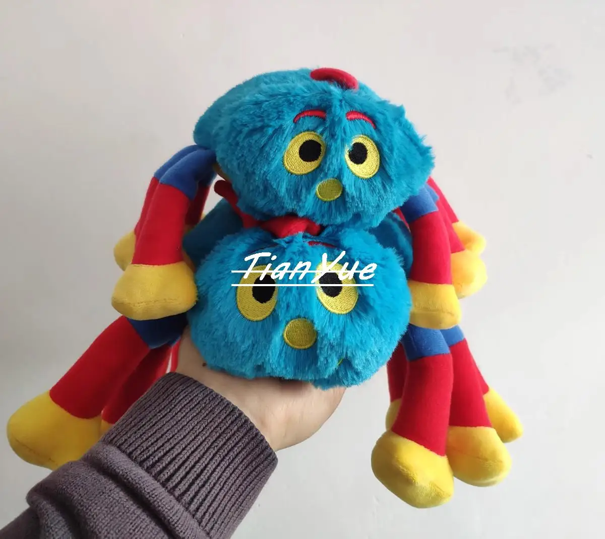 Cute Woolly and Tig Blue Spider soft Stuffed Xmas toy Anime Doll Birthday Gift For Kid 40cm