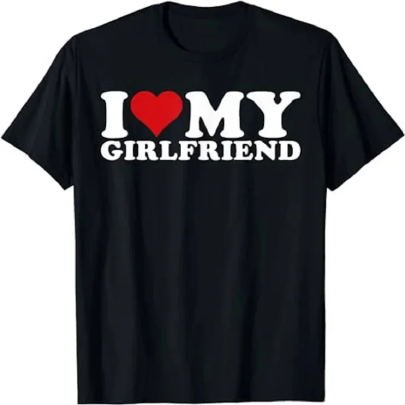 

Love My Girlfriend Gf I Heart T-Shirt