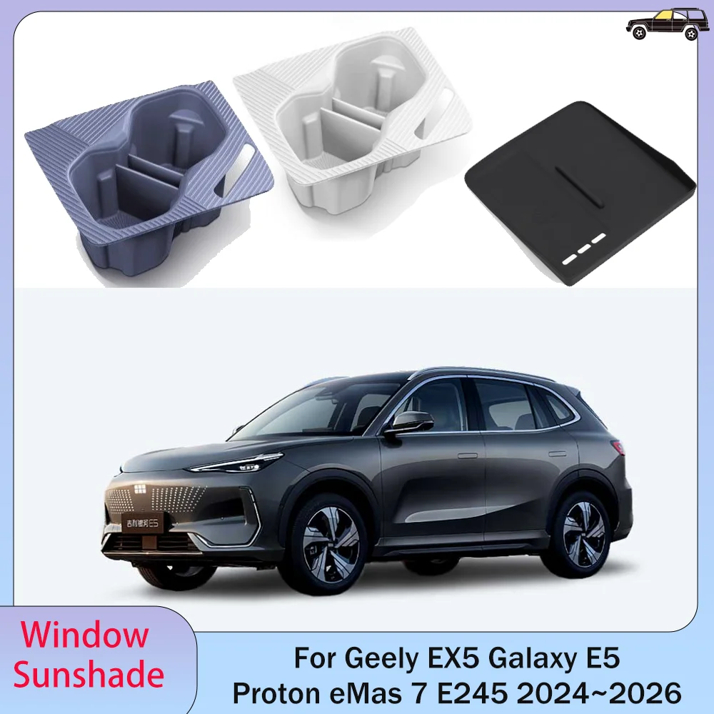 

For Geely EX5 Galaxy E5 Proton eMas 7 E245 2024~2026 Water Cup Wireless Charging Anti-slip Dustproof Protector Pad Accessories