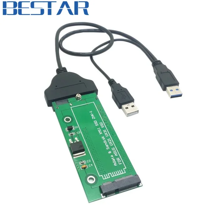 SATA Adapter Adaptor Card USB3.0 USB 3.0 Sata Cable Adapter Connector For ASUS EP121 UX21 UX31 SANDISK ADATA XM11 SSD 2.5