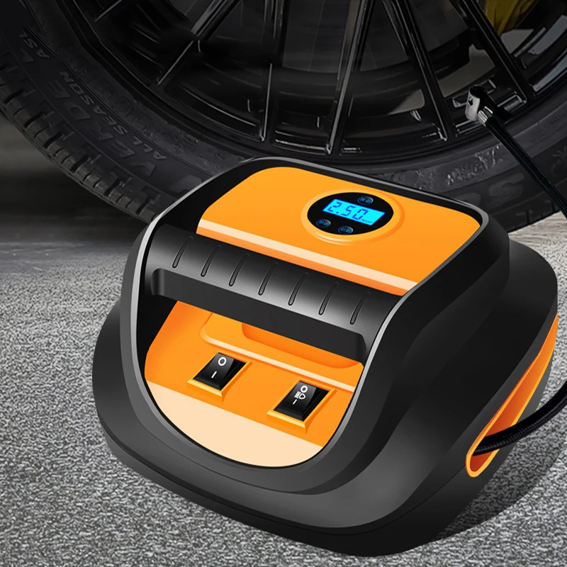 Wireless 12V tire inflator digital automatic tire inflator portable mini cordless air   car air compressor tire inflator