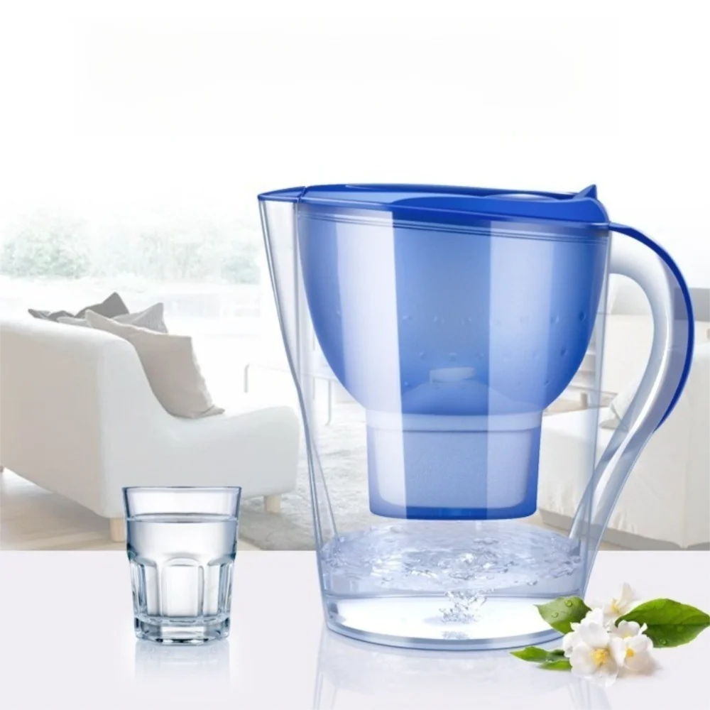 

3,5 л фильтр для воды, элемент с активированным углем, щелочная фильтрация, кувшин для воды, пластиковый очиститель воды, чайник