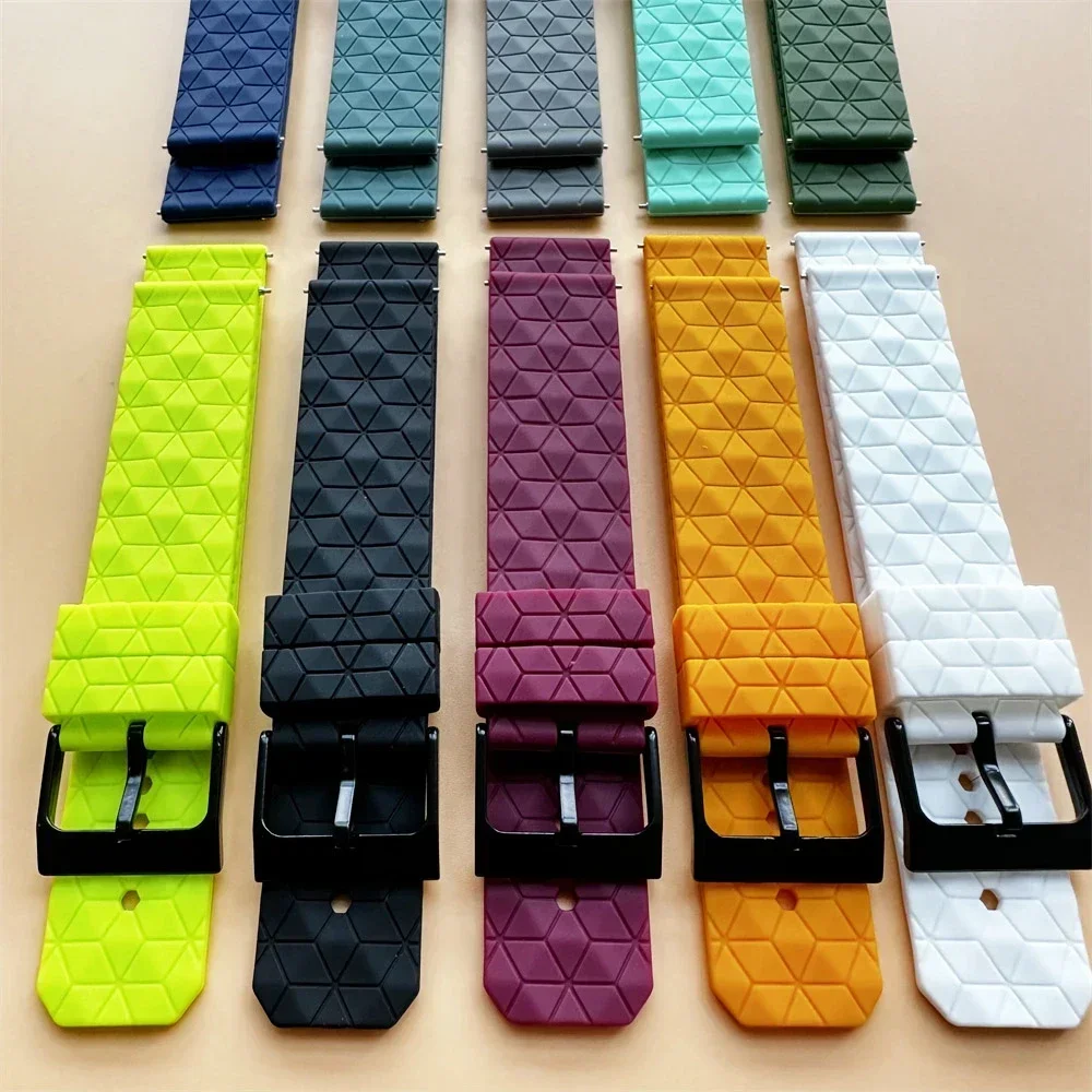 22MM Sports Silicone Watch Strap For Zeblaze Vibe 7 Pro Stratos 2 3 Btalk 2 Band for Zeblaze Ares 3/GTR 3/Beyond 3 Pro Bracelet