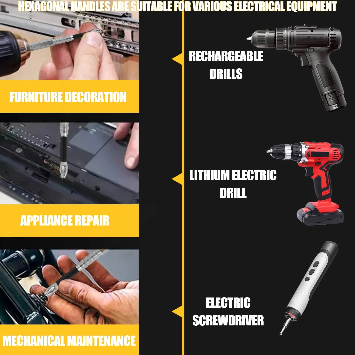 K5 Strong Magnetic Screwdriver Drill Bit Set Non-slip Alloy Steel Cross Head Impact Resistant Bits Electric Screwdriver Tips