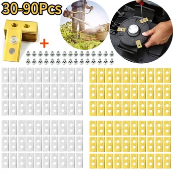 30/90 adet çim Robot bıçak paslanmaz çelik çim Worx Worx Landroid robotik çim biçme makinesi yedek bıçak seti için yedek bıçak