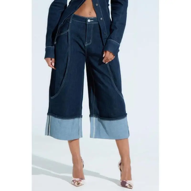 

Men's Bermuda orts Cross-Border New Sle Retro Fit plus Size Tee-Ester Fiber Ci Walk Micro Stretch Nine-Piece Pants