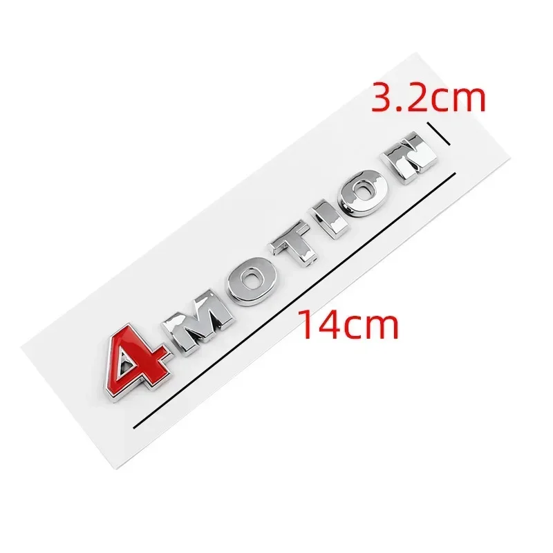 1pcs x Chrome 4 MOTION Rear Boot Trunk Emblem Badge for Volkswagen VW 4MOTION Sticker Decal Passat Tiguan Touareg Golf Polo