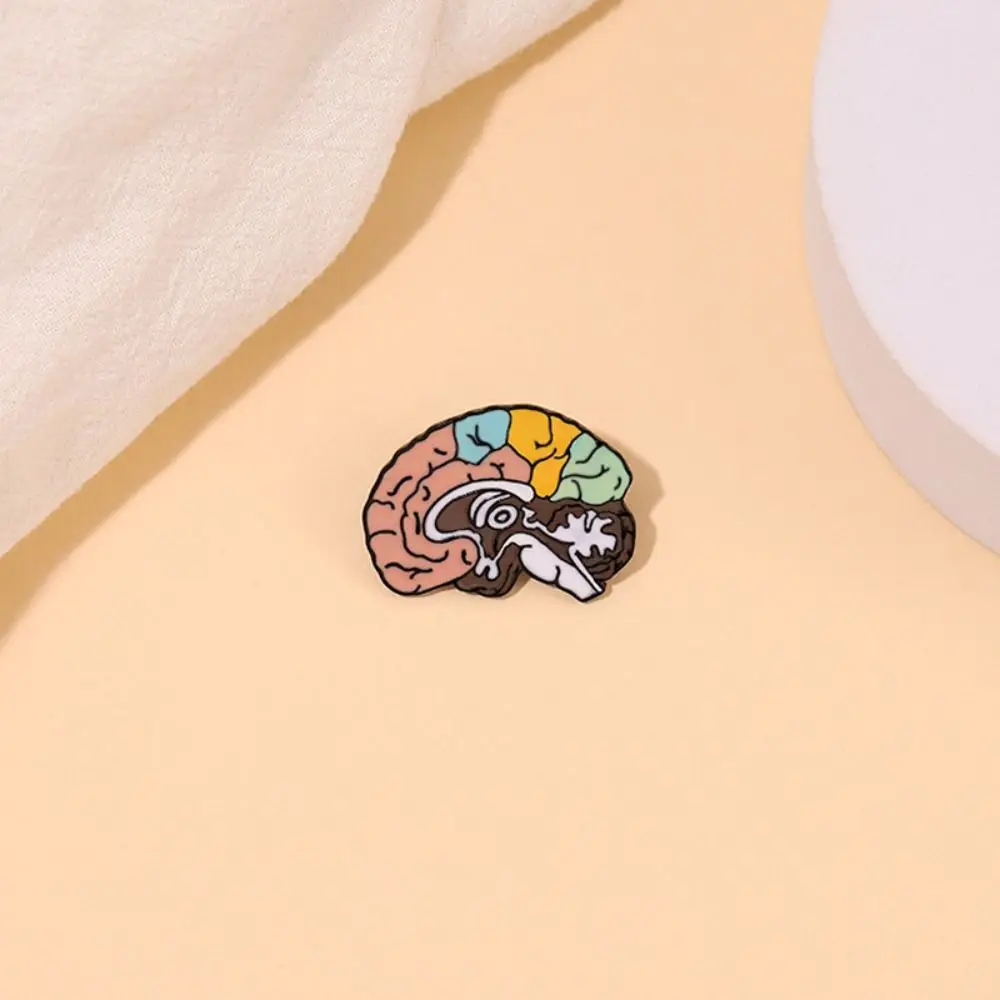 Delicate Anatomy Medicine Brain Brooch Small Badge Collar Pin Badge Enamel Lapel Badge Pins Corsage Cute Medicine Jewelry Nurses