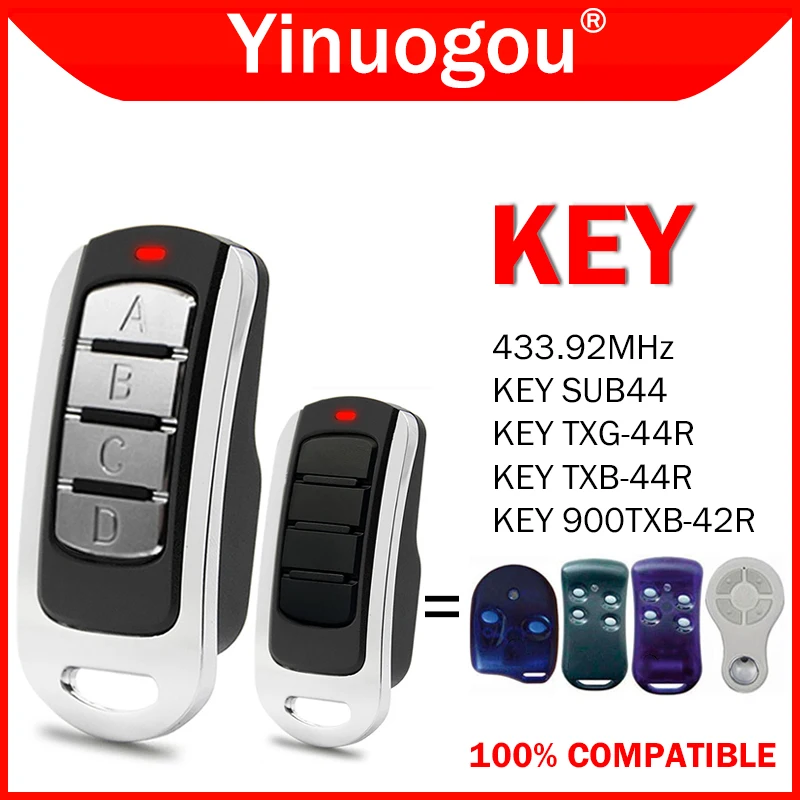 KEY SUB44 TXG-44R TXB-44R 900TXB-42R Remote Control Garage Door Opener 433.92MHz KEY SUB TXG TXB 900TXB 44R 42R Remote Control