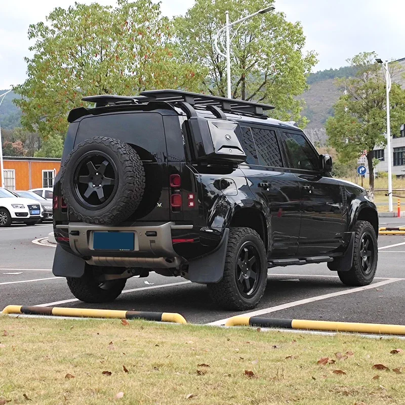 Spoiler sul tetto superficie in carbonio posteriore tronco ala materiale ABS Spoiler posteriore per Land Rover Defender 90 110 2020 2021 2022 2023 2024