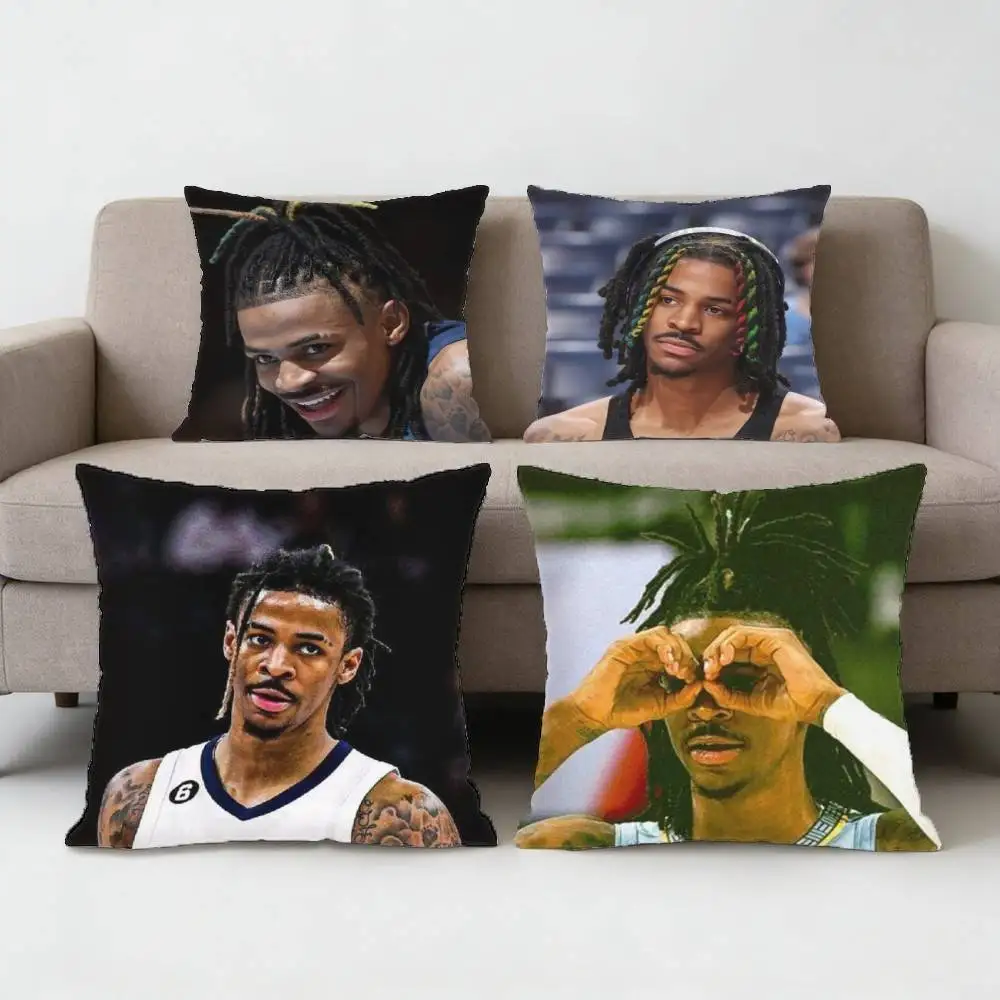 

Basketball J-Ja M-Morant 12 Pillow Case Sofa Living Room Bedroom Headboard Backrest Cushion Square Cushion Nap Time