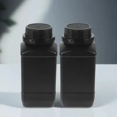 

2 Pcs Reagent Bottle Lab Bottles Vial Pet Wide Mouth Leakproof Liquid or with Storage