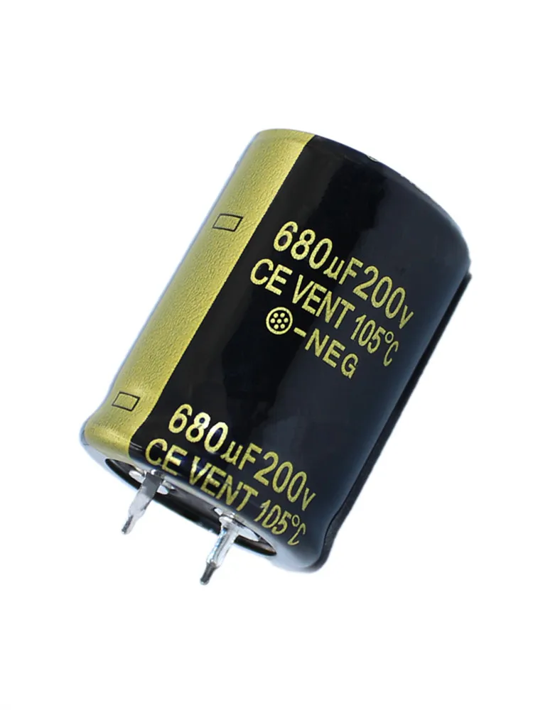 1-5pcs 200V680UF 200V 680UF 25X35mm High quality Aluminum Electrolytic Capacitor High Frequency Low Impedance ESR