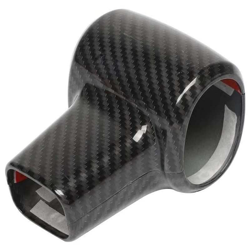 ABS Carbon Fiber Gear Shift Knob Handle Cover Fit for Jeep Wrangler 2007-2010 JK JKU Sport X Sahara Rubicon