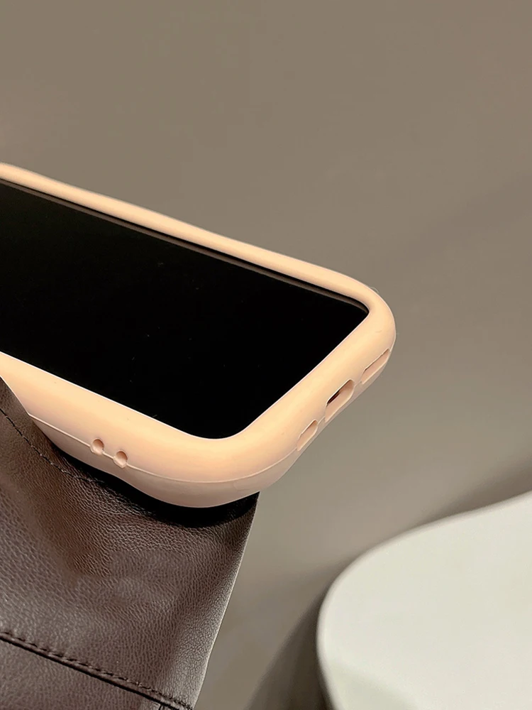 Schöne 3D Bär Versteckte Halter Stehen Silikon Telefon Fall Für iPhone 11 12 13 14 15 16 Pro Max XS XR X 7 8 Plus Nette Mädchen Abdeckung – Detail 14