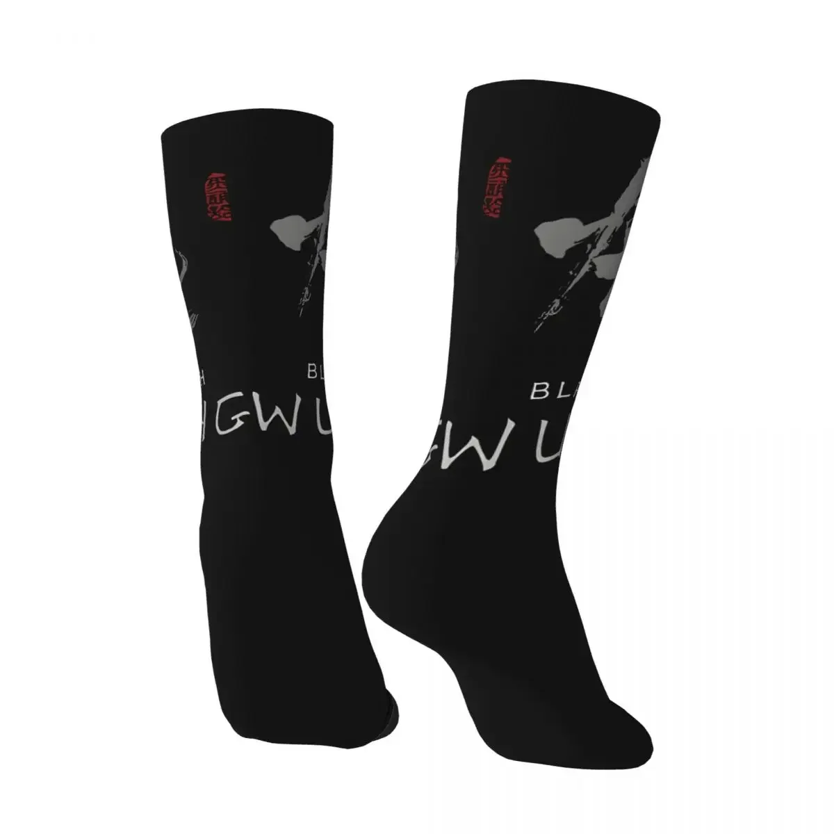 Retro Impressive Men's compression Socks Unisex Black Myth Wukong Harajuku Seamless Printed Novelty Crew Sock