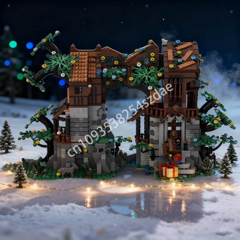 2178 قطعة MOC وولف S الكنز تروف القلعة نموذج اللبنات لعبة العمارة تجميع هدايا عيد الميلاد فكرة إبداعية للأطفال