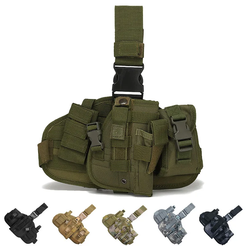 

Combat drop leg pistol for Glock 17, 18, 19, 26, 34 and above right-handed Molle pistols, detachable thigh pistol equipment