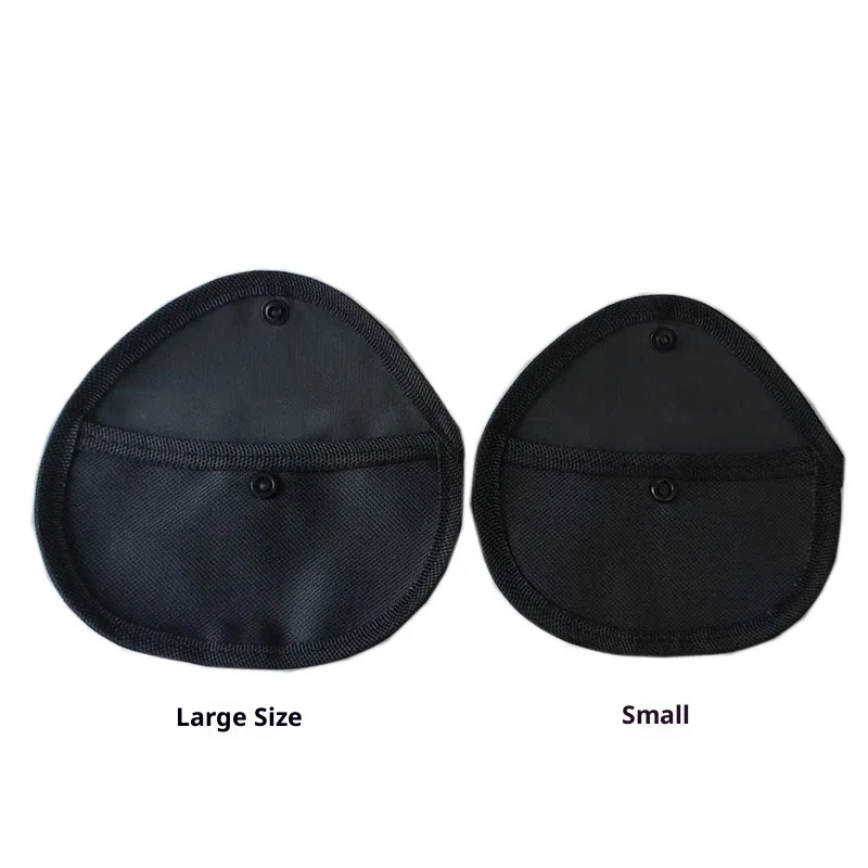 [E] 1Pc Shockproof Brass 4 Finger Tool Protection Bag With Soft Lining Hanging Buckle Tool Waist Bag For Small Parts Storage
