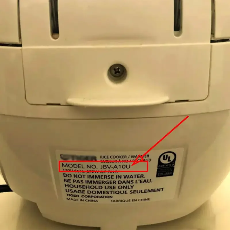 304 Stainless Steel Rice Cooker Inner Bowl for TIGER JBV-A10U 5.5-Cup Replacement Non-stick Pan Inside Bowl