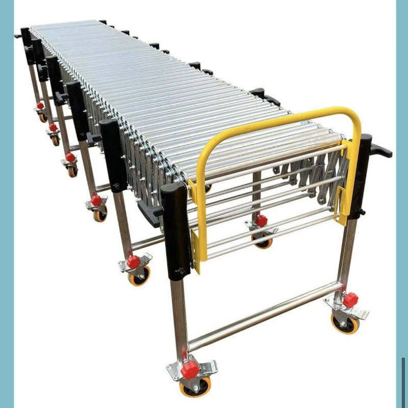 

Power telescopic roller conveyor belt logistics express sorting line conveyor