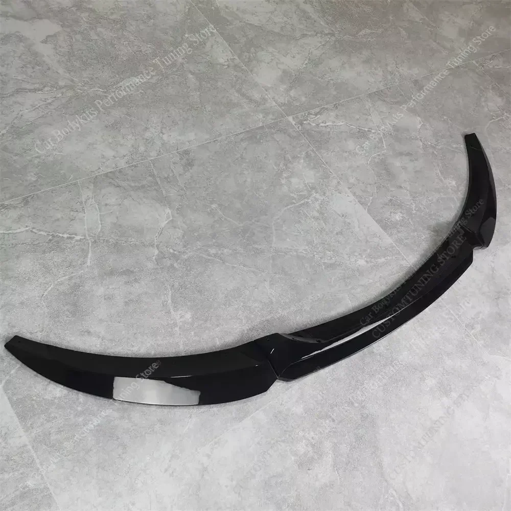 For Bmw E82 E88 4Pcs Gloss Maxton Style Front Bumper Splitter Lip Spoiler Diffuser 118d 120i 135i M Sport 2010-2014 Lci Bodykits