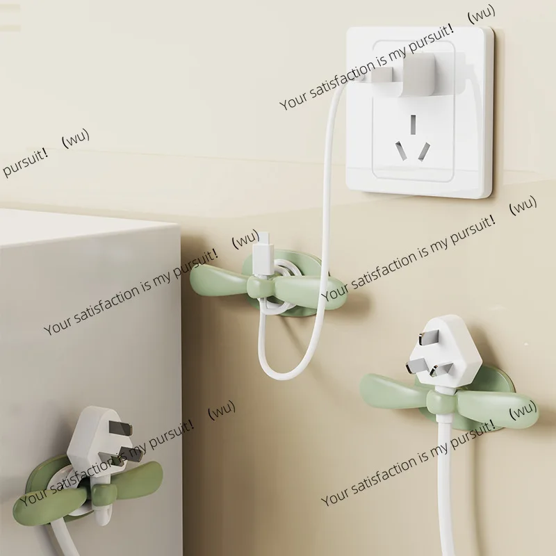 Kitchen wire winder Household wire manager Plug hook holder Winding clamp Power cord finishing artifact