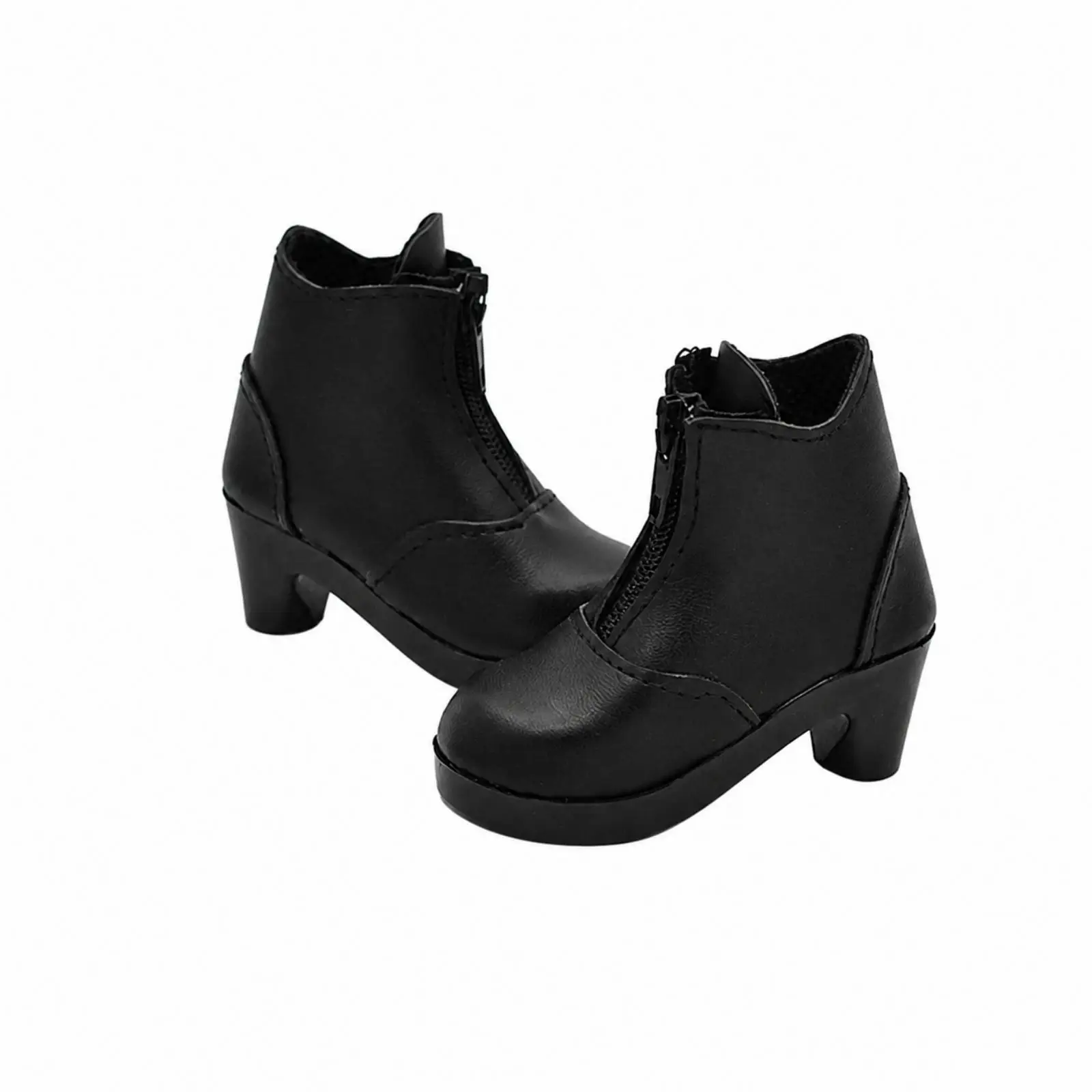 Realistic Doll Boots with Stitched Panels for 17cm Doll Outfits Role Play and Wardrobe Styling