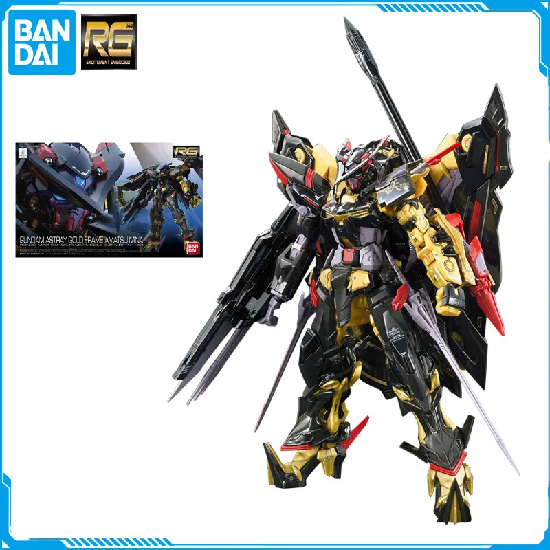 

In Stock Bandai RG 1/144 MBF-P01-Re2 GUNDAM ASTRAY GOLD Original Model Anime Figure Model Toys Action Collection Assembly Doll