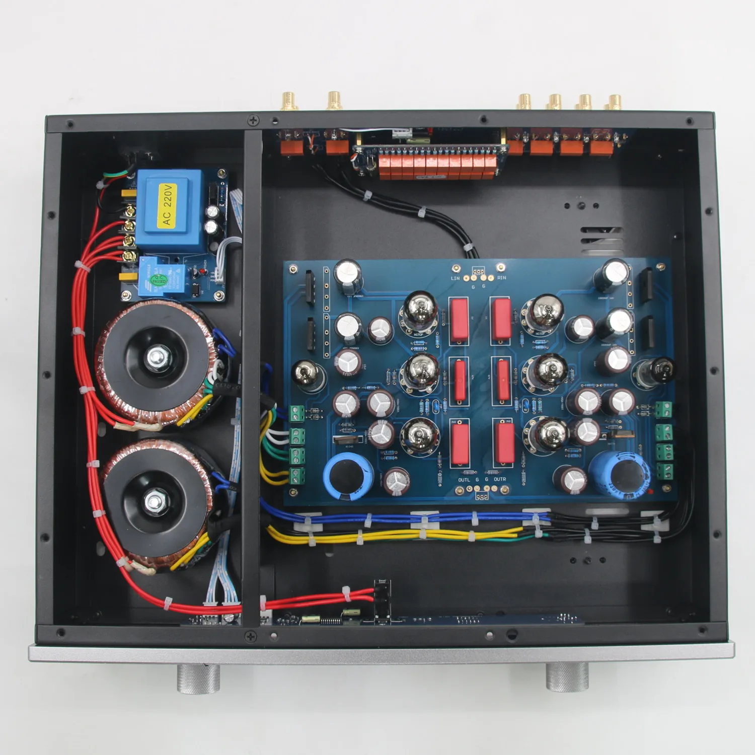 مرجع JADIS JP200 12AX7/ECC83 أنبوب المضخم HiFi الصوت المنزلي 4 في 2 خارج وحدة التحكم في مستوى الصوت عن بعد قبل أمبير
