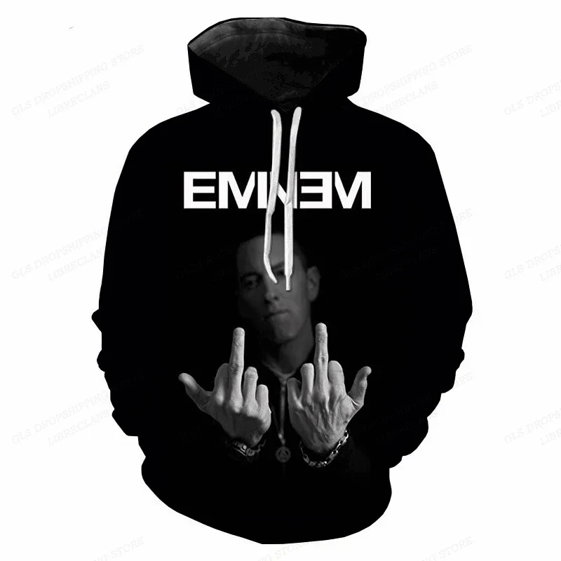 Rapper Eminem 3d Print Hoodies Men Women Fashion Hoodie Kids Sweatshit Girl Coats Rap Rock Sweats Women's Clothing Oversized