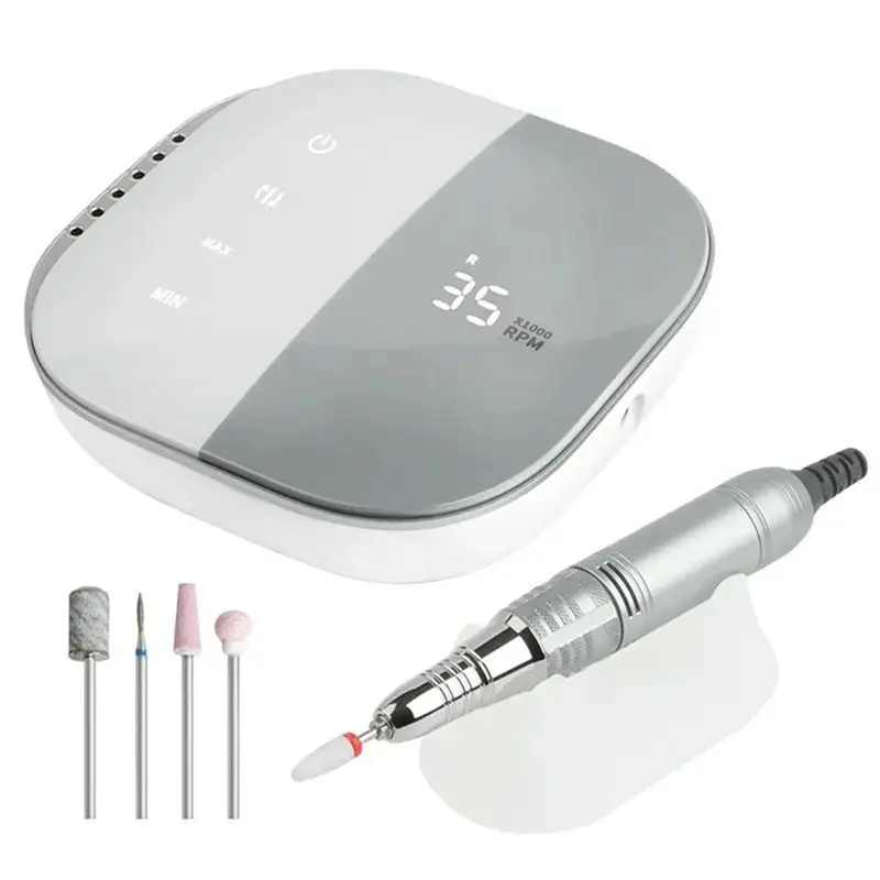 

High Quality Electric Nail Drill Machine Electric Portable Nail Polish Machine HD Display EU Plug