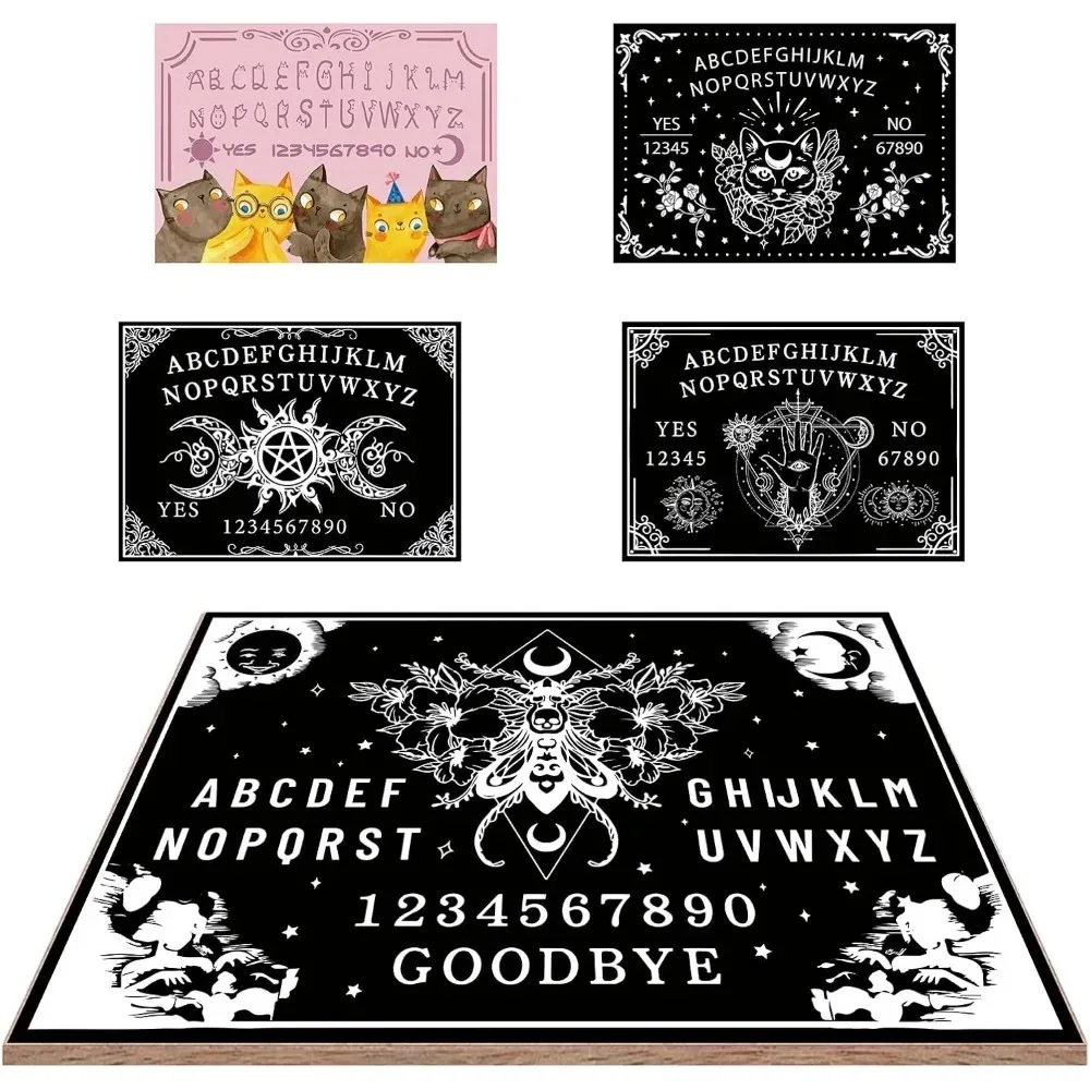 木製振り子ボード、木製トーキングボード（プランシェット付き）、黒のダウジング占いキット、ハンティング製作キット