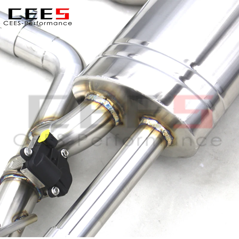 CEES Sport Valved Exhaust System for Porsche Cayenne 957 3.6/4.8T 2006+ Exhaust Pipes Catback Muffler with Remote Control view 5