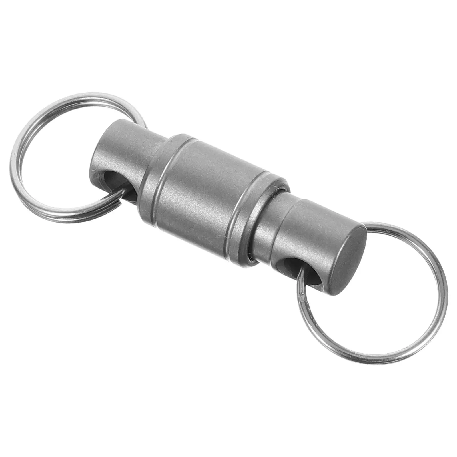 Double Ring Quick Release Keychain Rotating Metal Key Organizer for Car Keys Access Cards Outdoor Use
