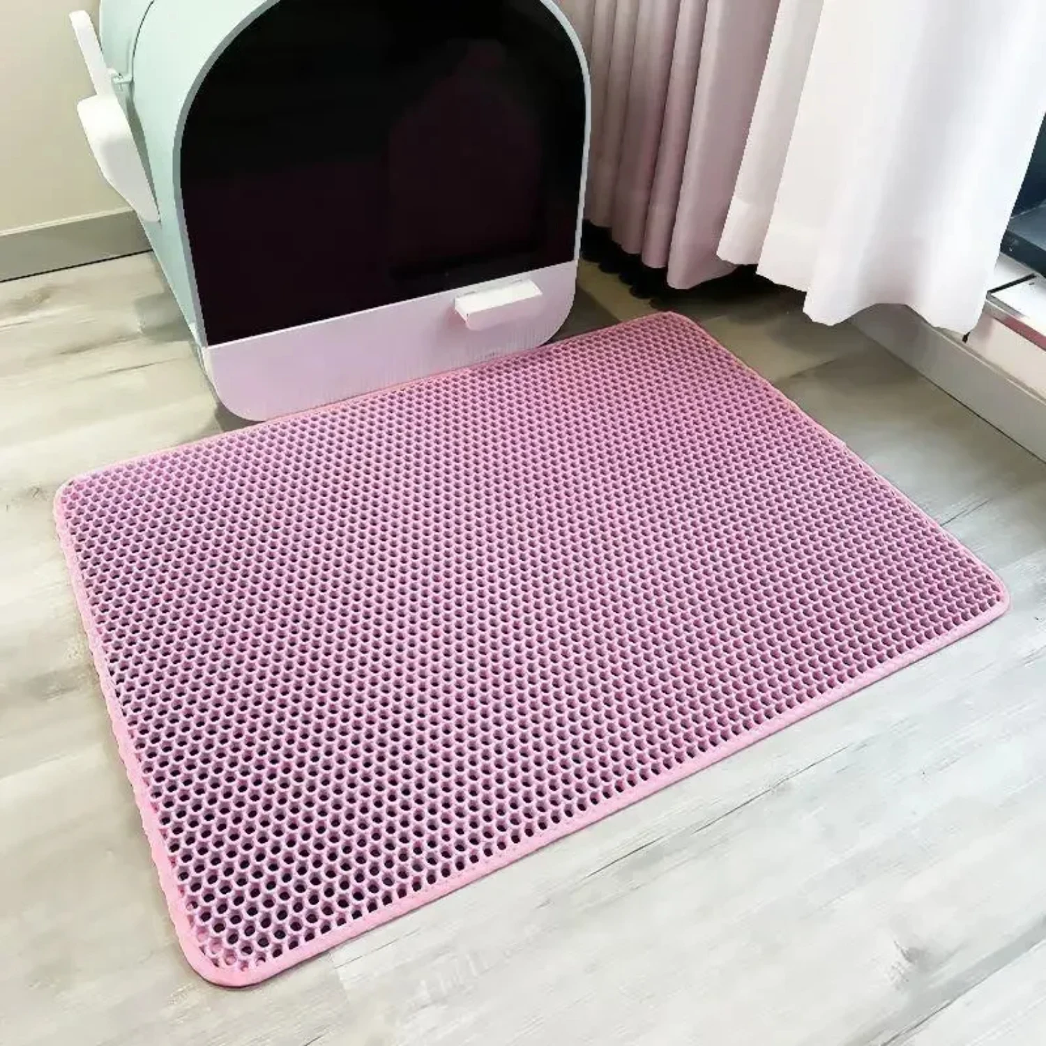 Comfortable and Durable Waterproof Double Layer Cat Litter Mat - Reliable Non-slip Washable Pet Box Pad for Cats - Essential Cle